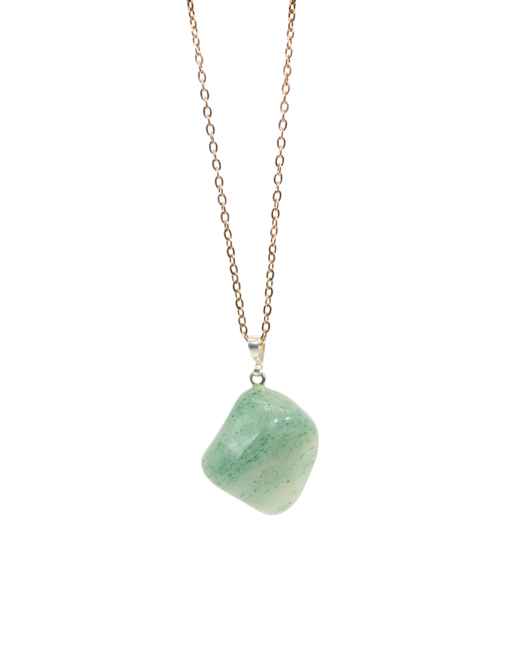 Collier Aventurine verte chaine dorée