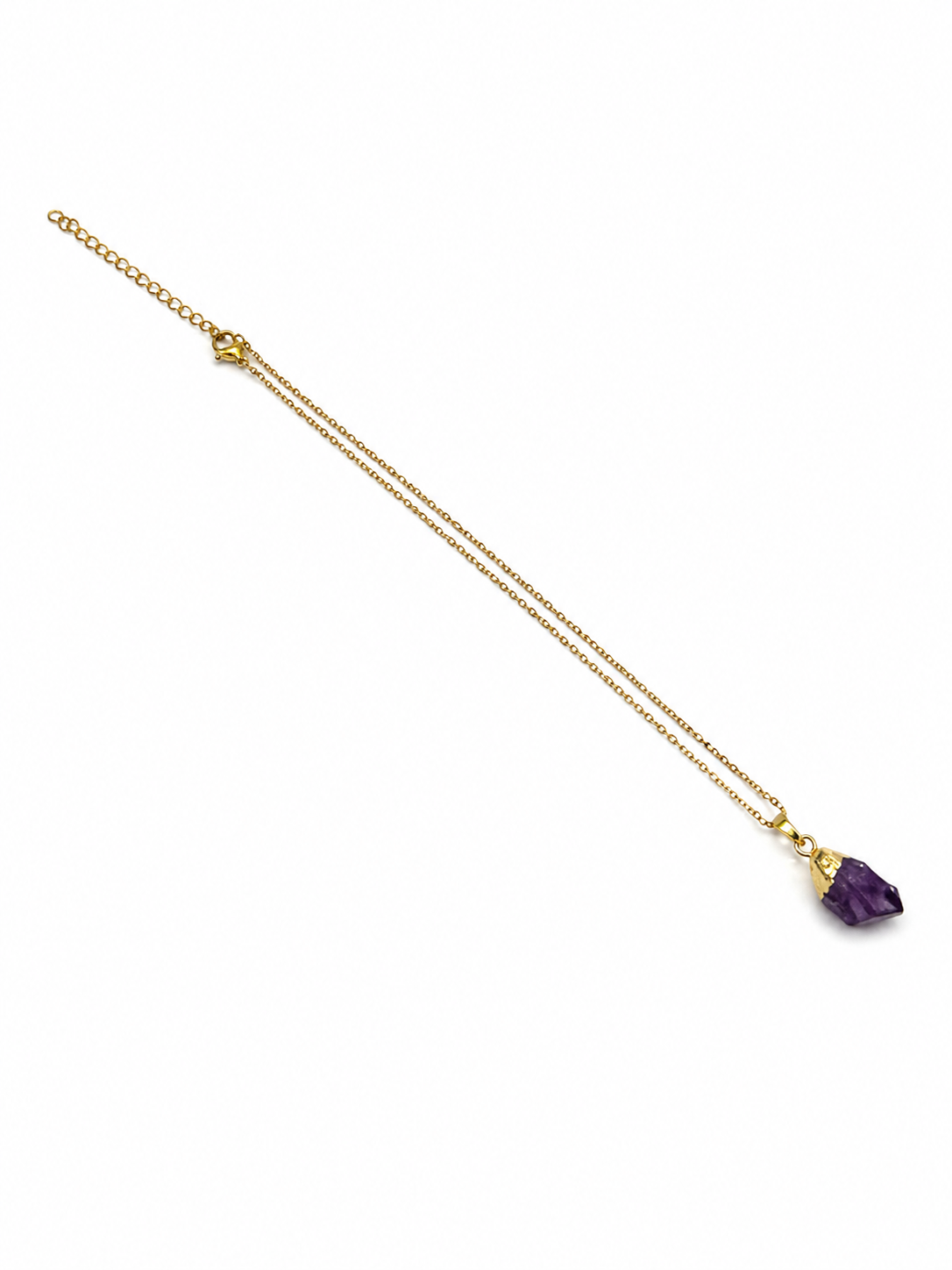 Pendentif Pointe Brute en Améthyste – Pierre Naturelle
