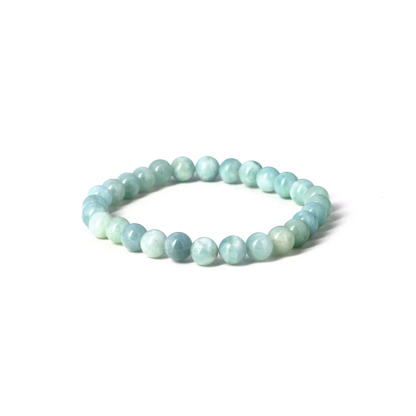 Aquamarine bracelet - 10 mm pearls