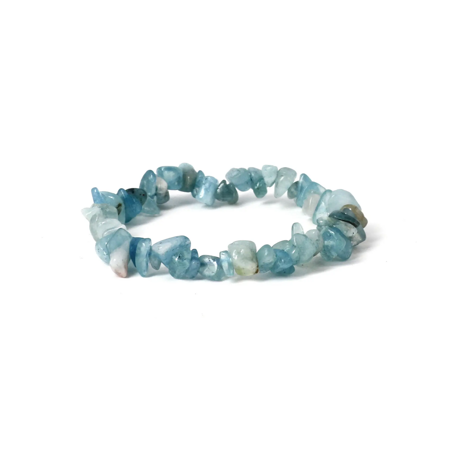 Aquamarine bracelet - 10 mm pearls