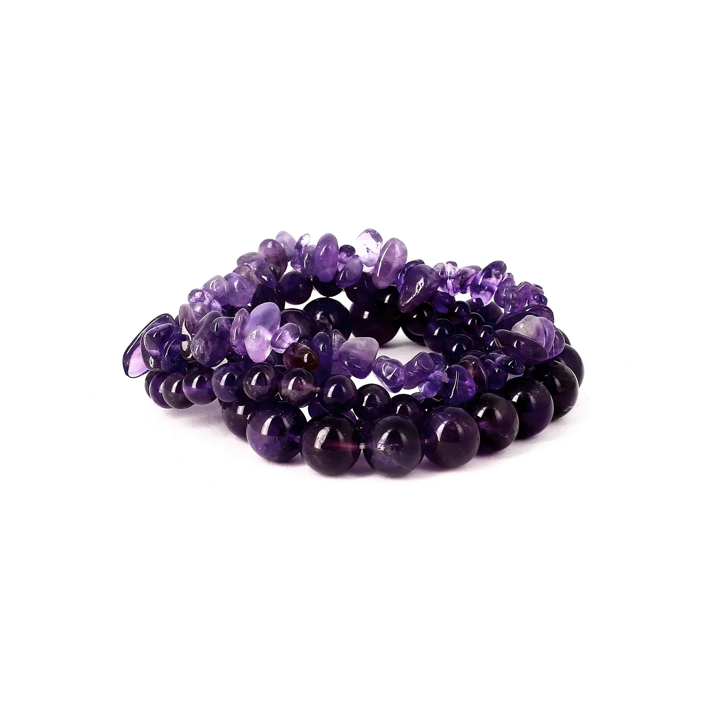 Amethyst tumbled stone