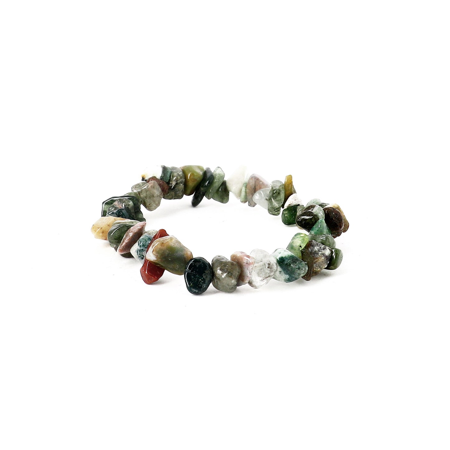Moss Agate Bracelet - 4mm Beads