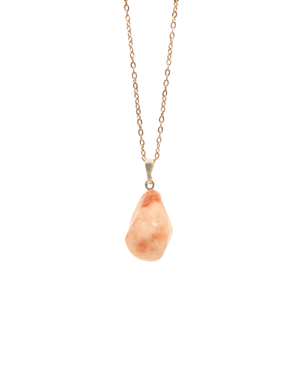 Collier Pierre de Soleil chaine dorée