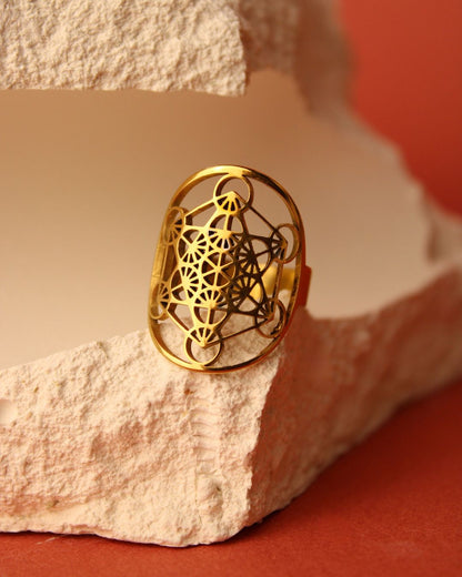 Bague géométrie sacrée - Métatron