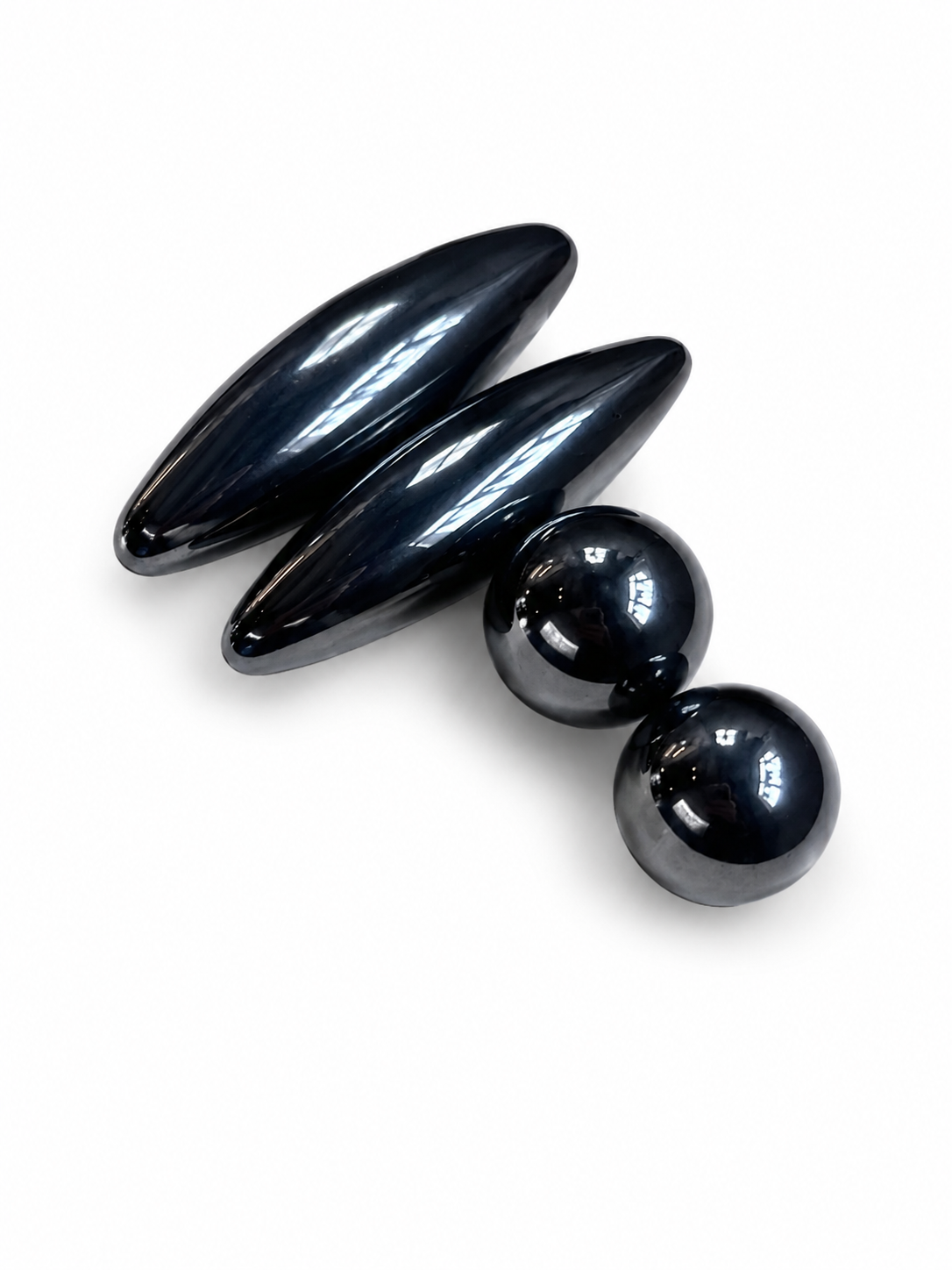 Paire de Magnets en Hématite Naturelle
