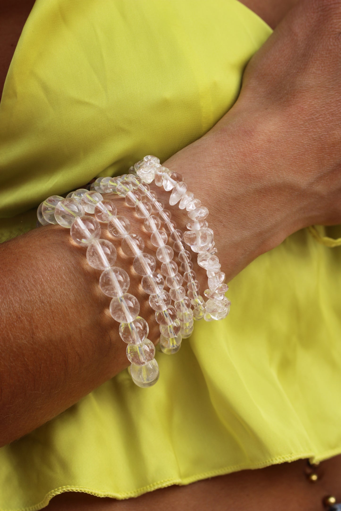 Bracelet Cristal de Roche - pierres naturelles