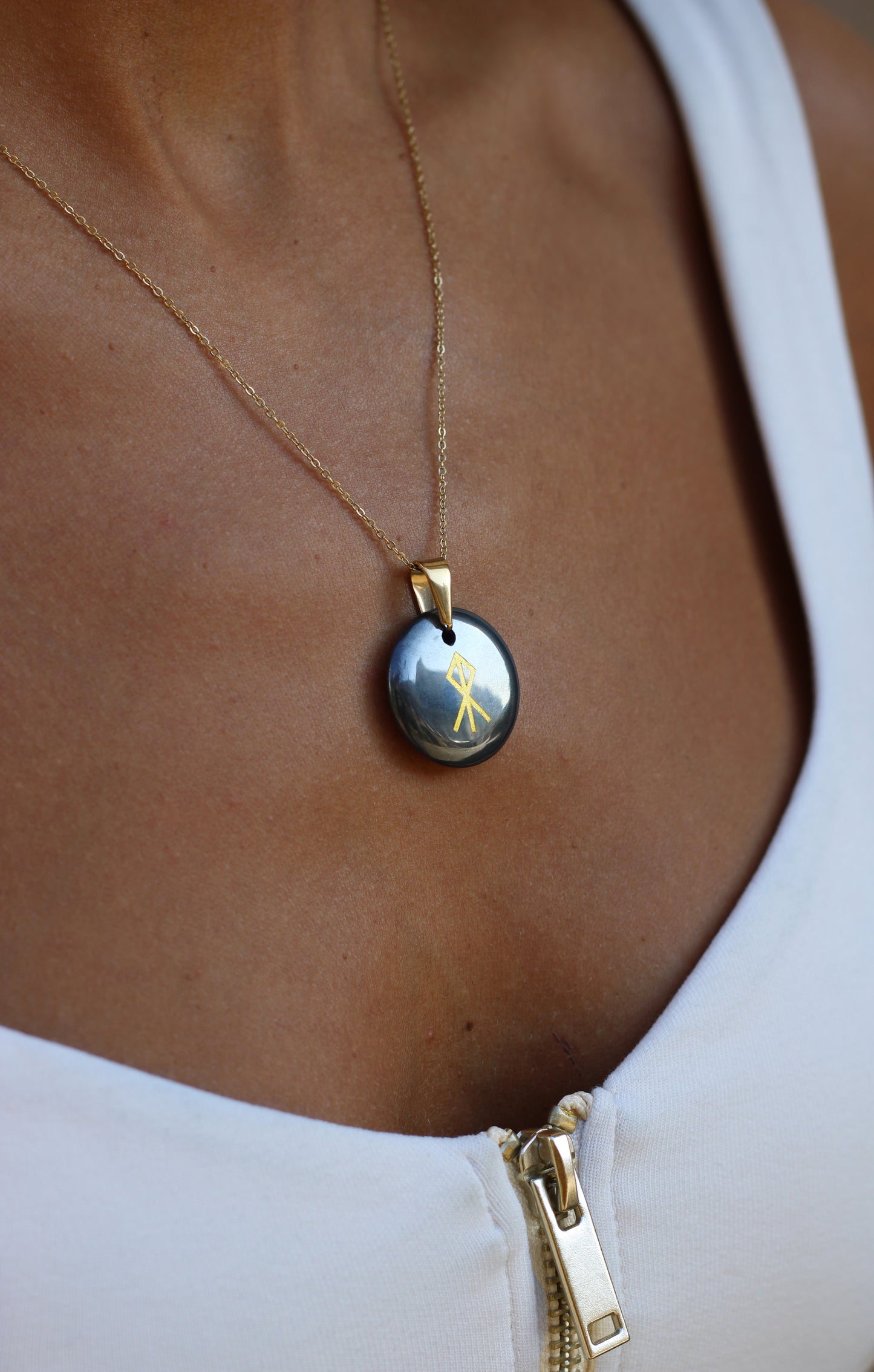 Collier Talisman Runique - Courage