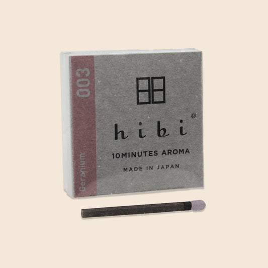 Bâtons d'encens Japonais Hibi - Géranium