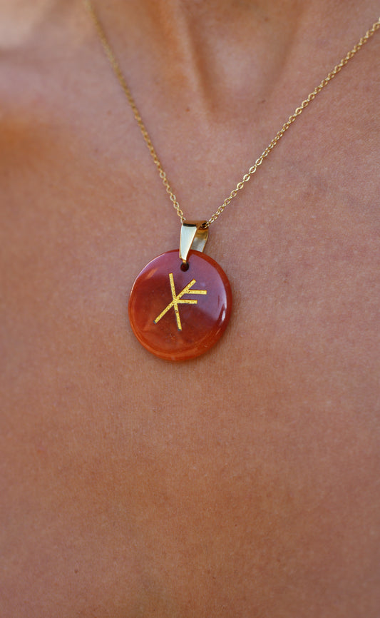 Collier Talisman Runique - Abondance