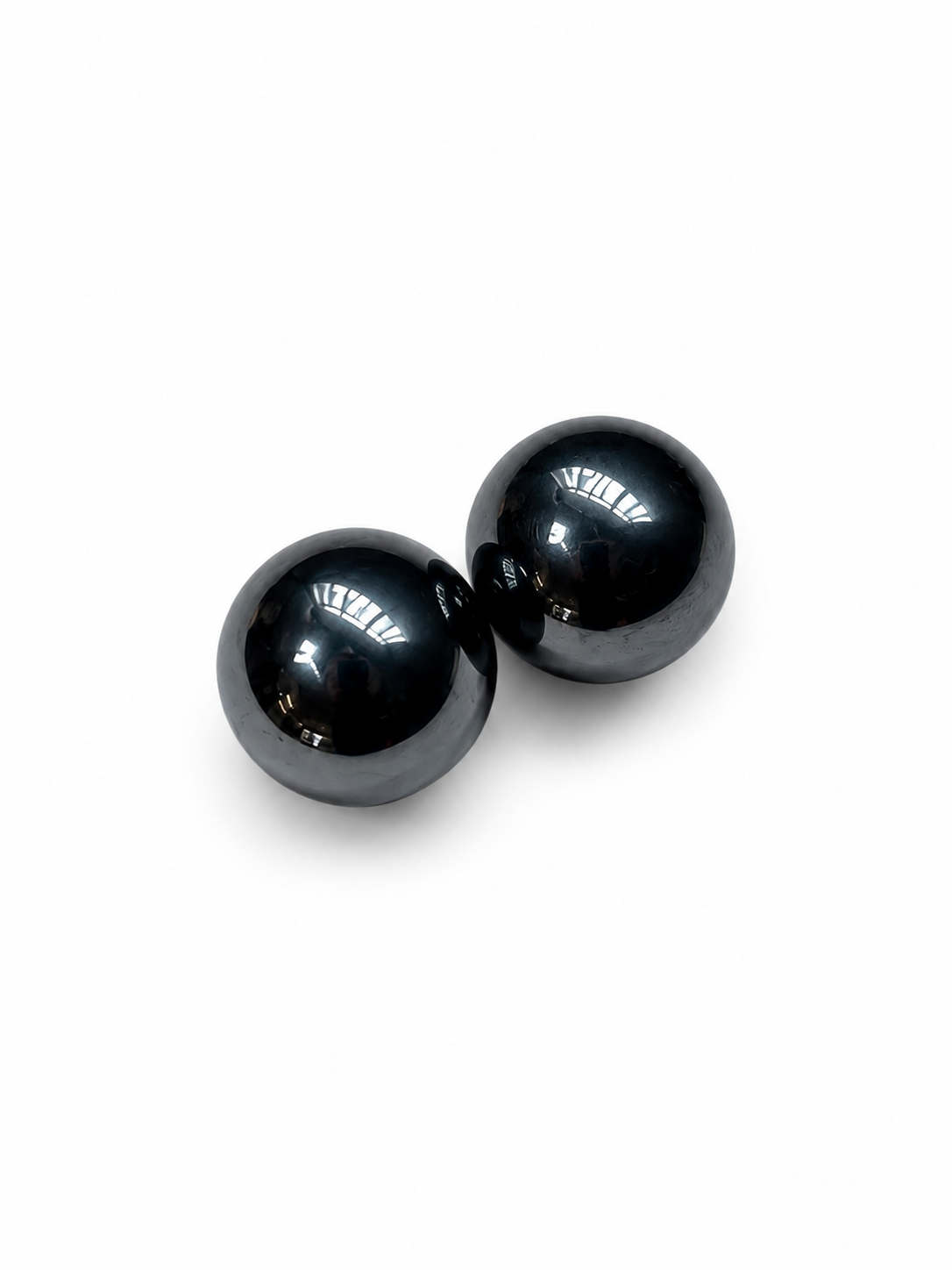 Paire de Magnets Ronds en Hématite