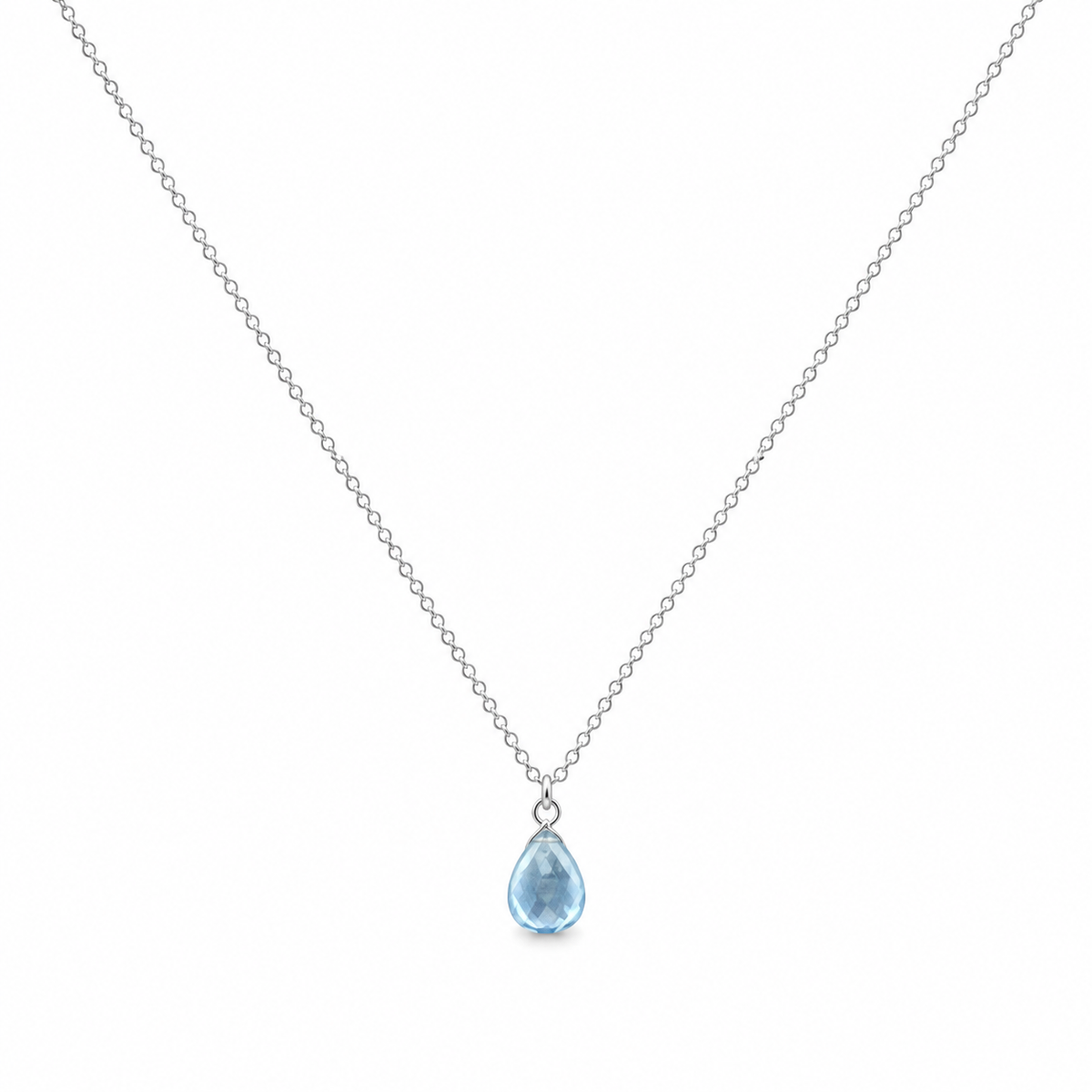Collier Aigue-Marine Goutte