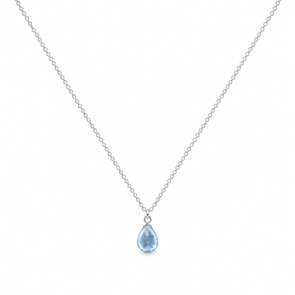 Collier Aigue-Marine Goutte