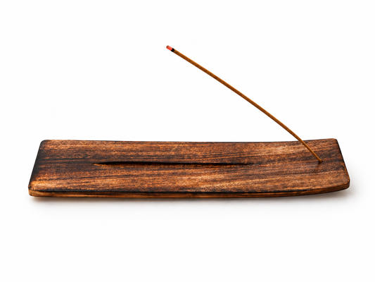 Porte-Encens en Bois Ondulé