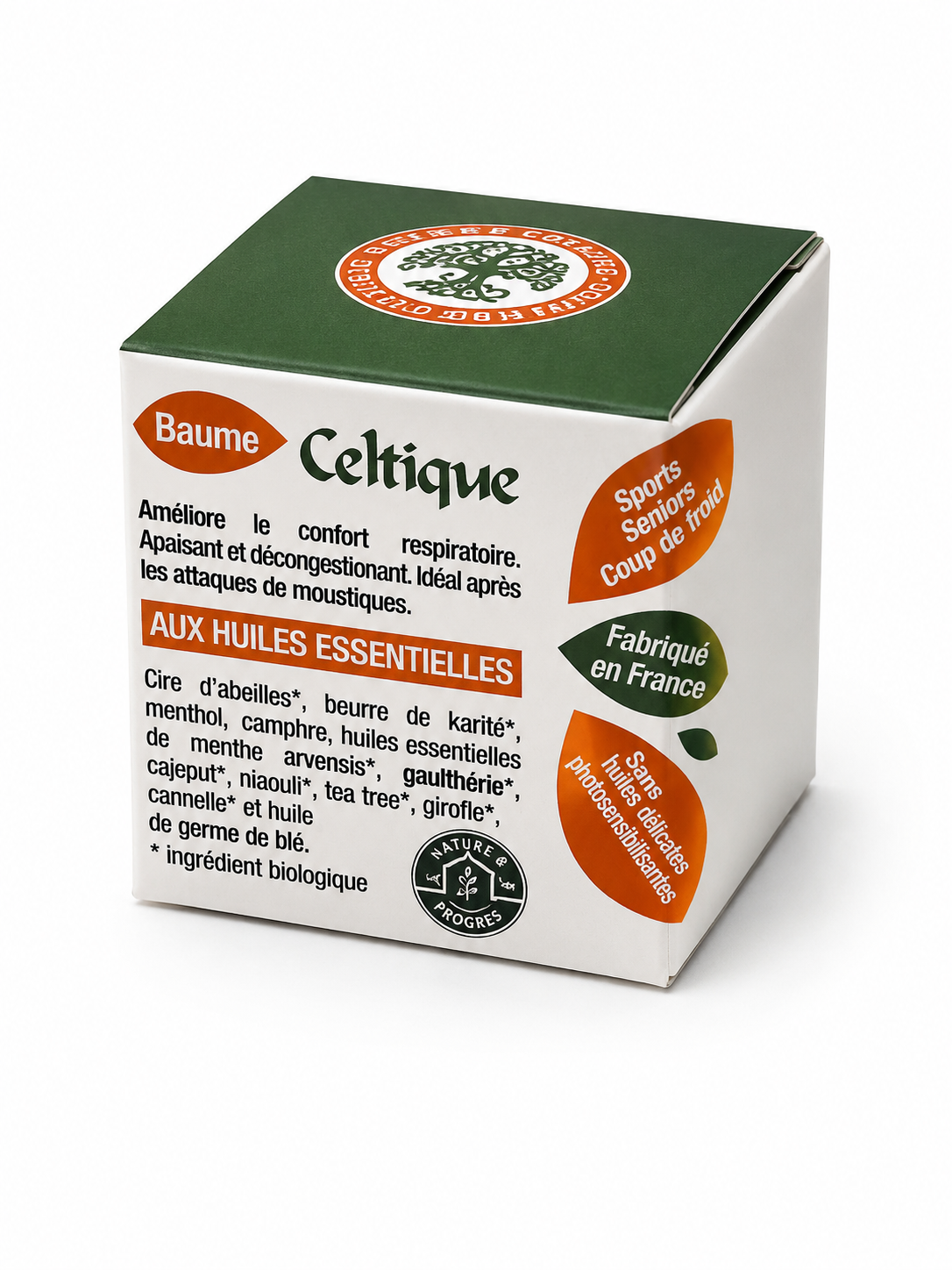 Baume Celtique Chauffant Bio