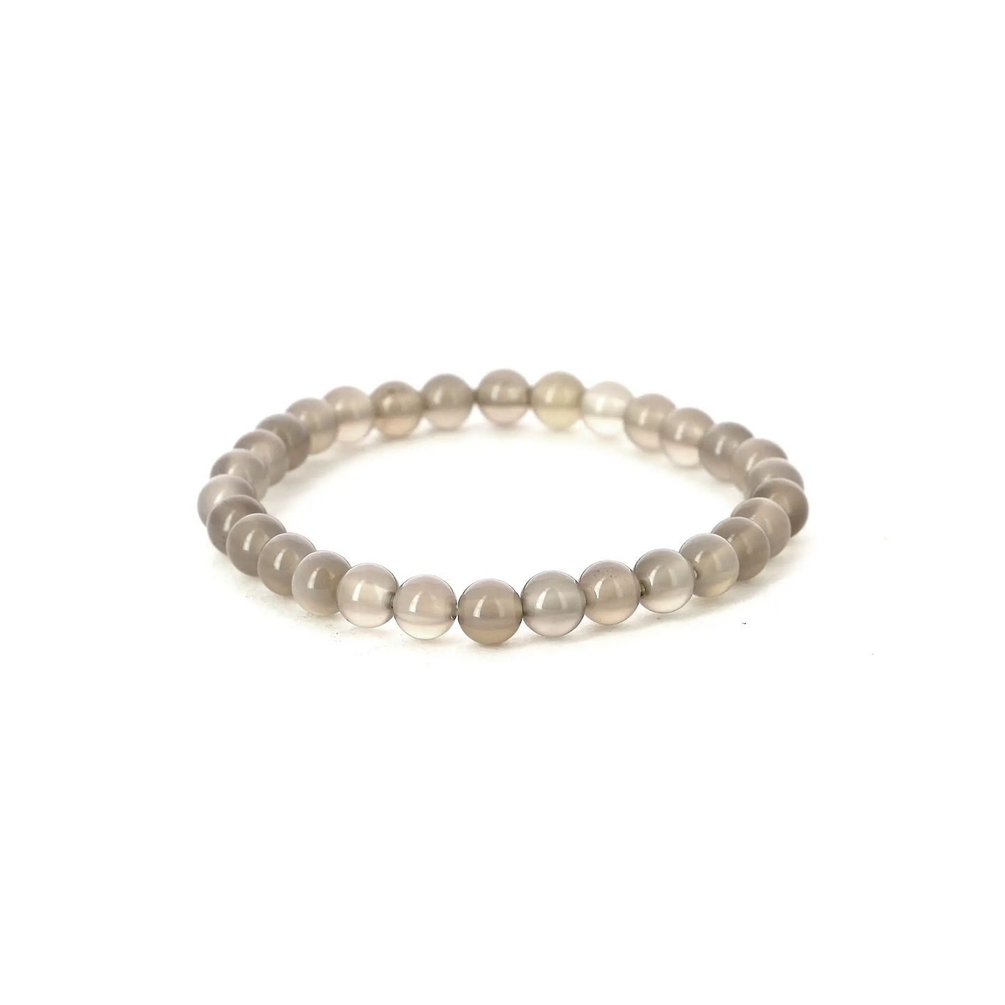 Bracelet Agate grise -  pierres naturelles