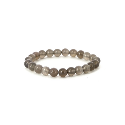 Bracelet Agate grise -  pierres naturelles