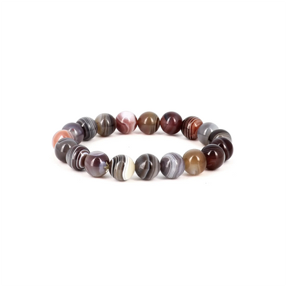Bracelet Agate du Botswana - pierres naturelles