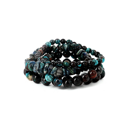 Bracelet Chrysocolle - pierres naturelles