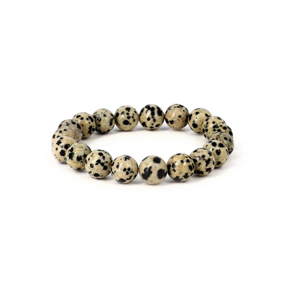 Bracelet Jaspe Dalmatien - pierres naturelles