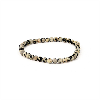 Bracelet Jaspe Dalmatien - pierres naturelles