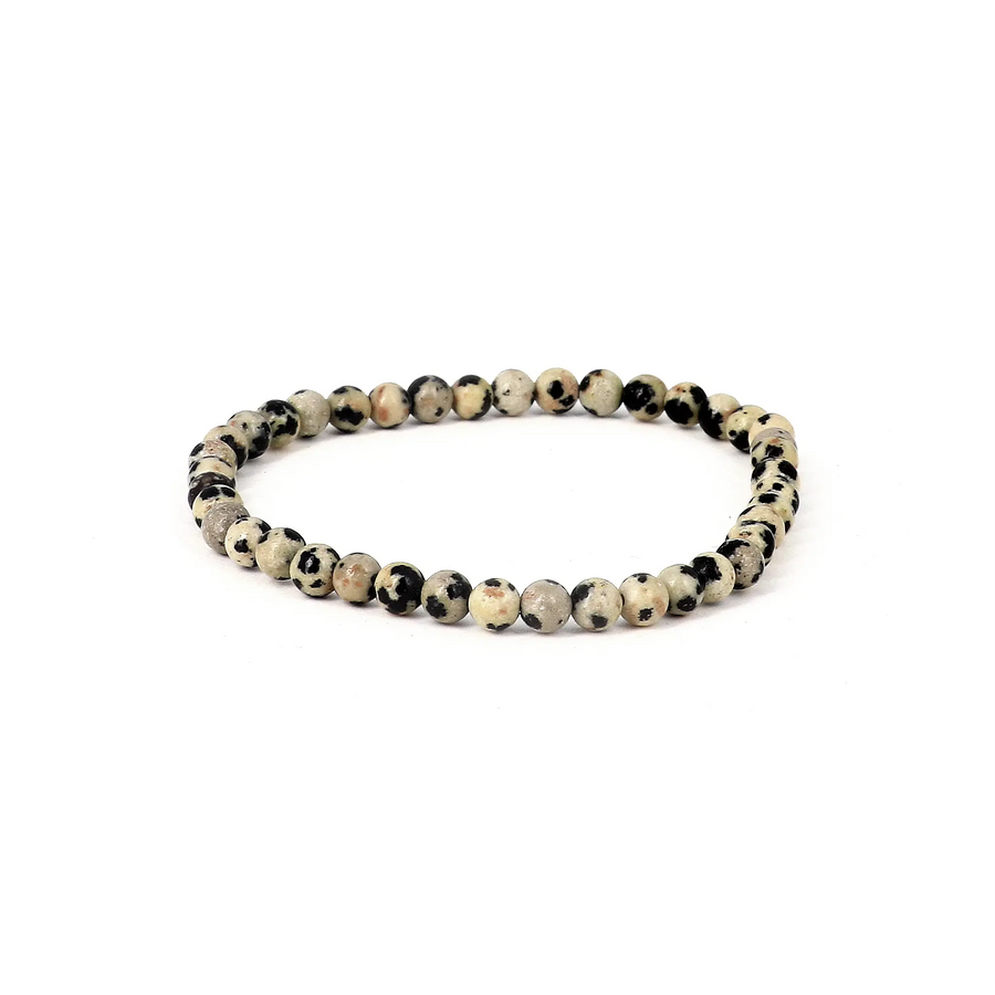 Bracelet Jaspe Dalmatien - pierres naturelles