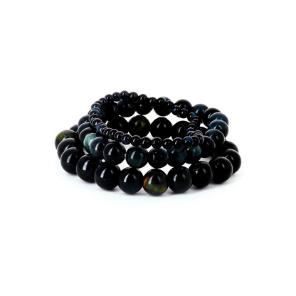 Bracelet Oeil de faucon - pierres naturelles