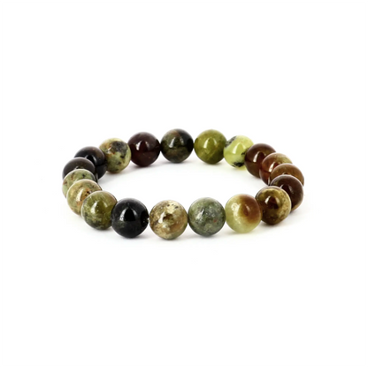 Bracelet Grenat vert - pierres naturelles