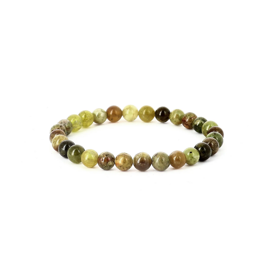 Bracelet Grenat vert - pierres naturelles