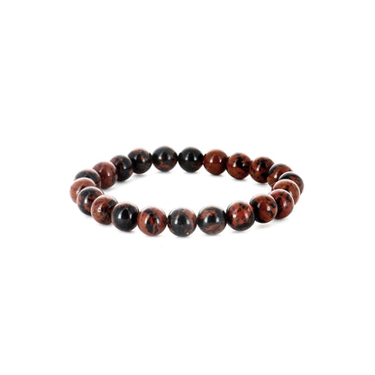 Bracelet Obsidienne Acajou - pierres naturelles