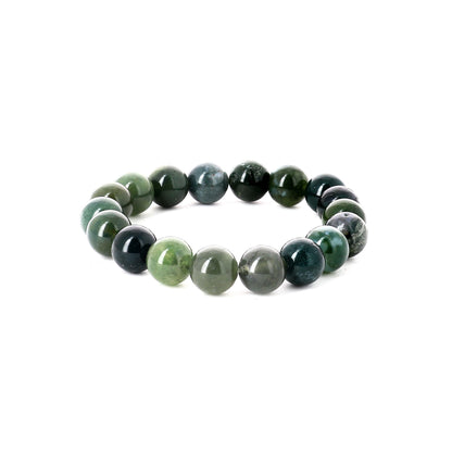 Bracelet en Agate mousse - pierres naturelles