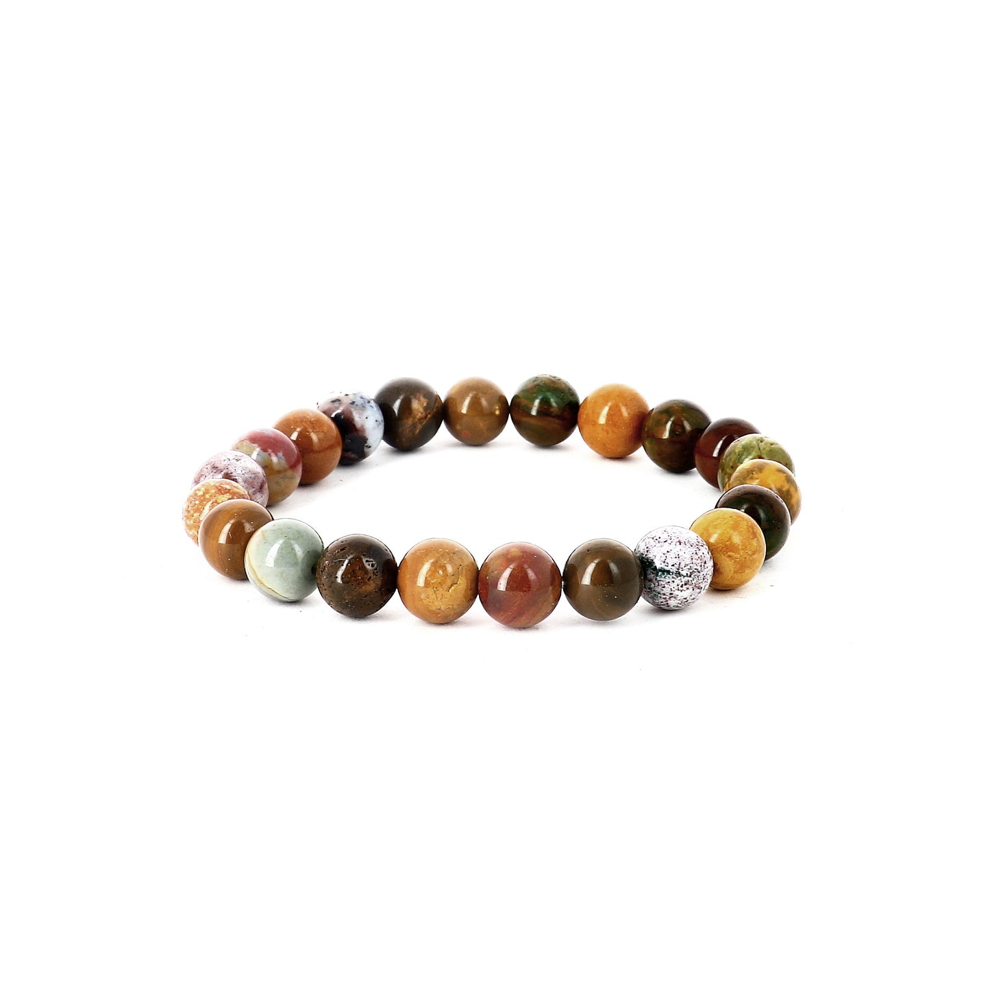 Bracelet Jaspe océan - pierres naturelles