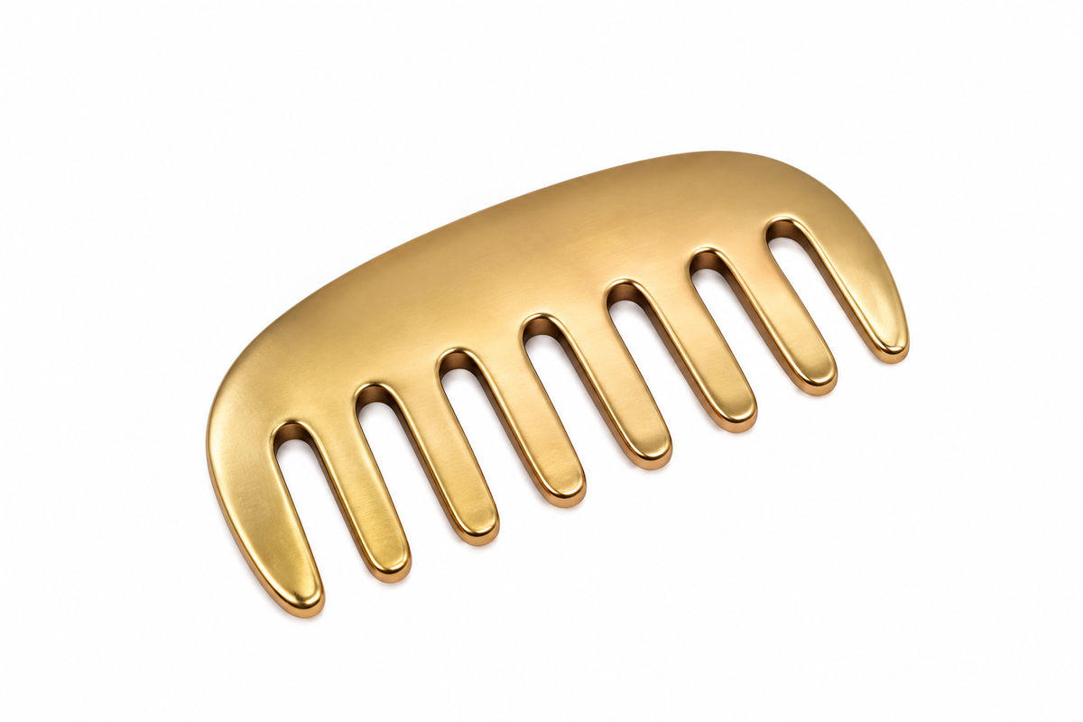 Peigne de Massage du Cuir Chevelu en Kansa – Ayurveda