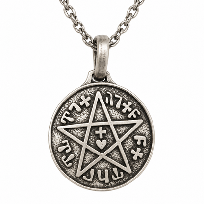 Médaille Sceau de Salomon Argentée – Talisman de Protection