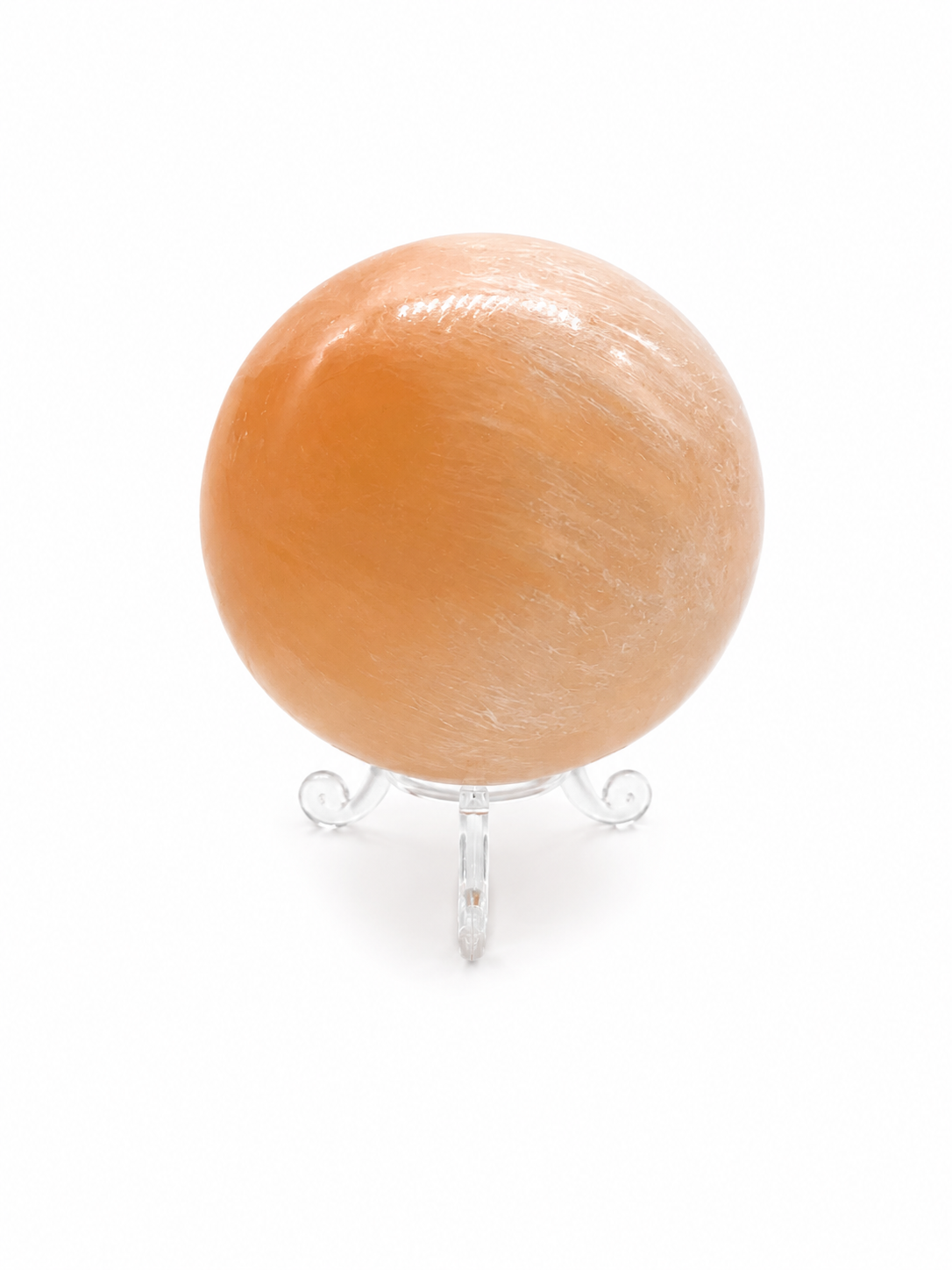 Sphère en Sélénite Orange
