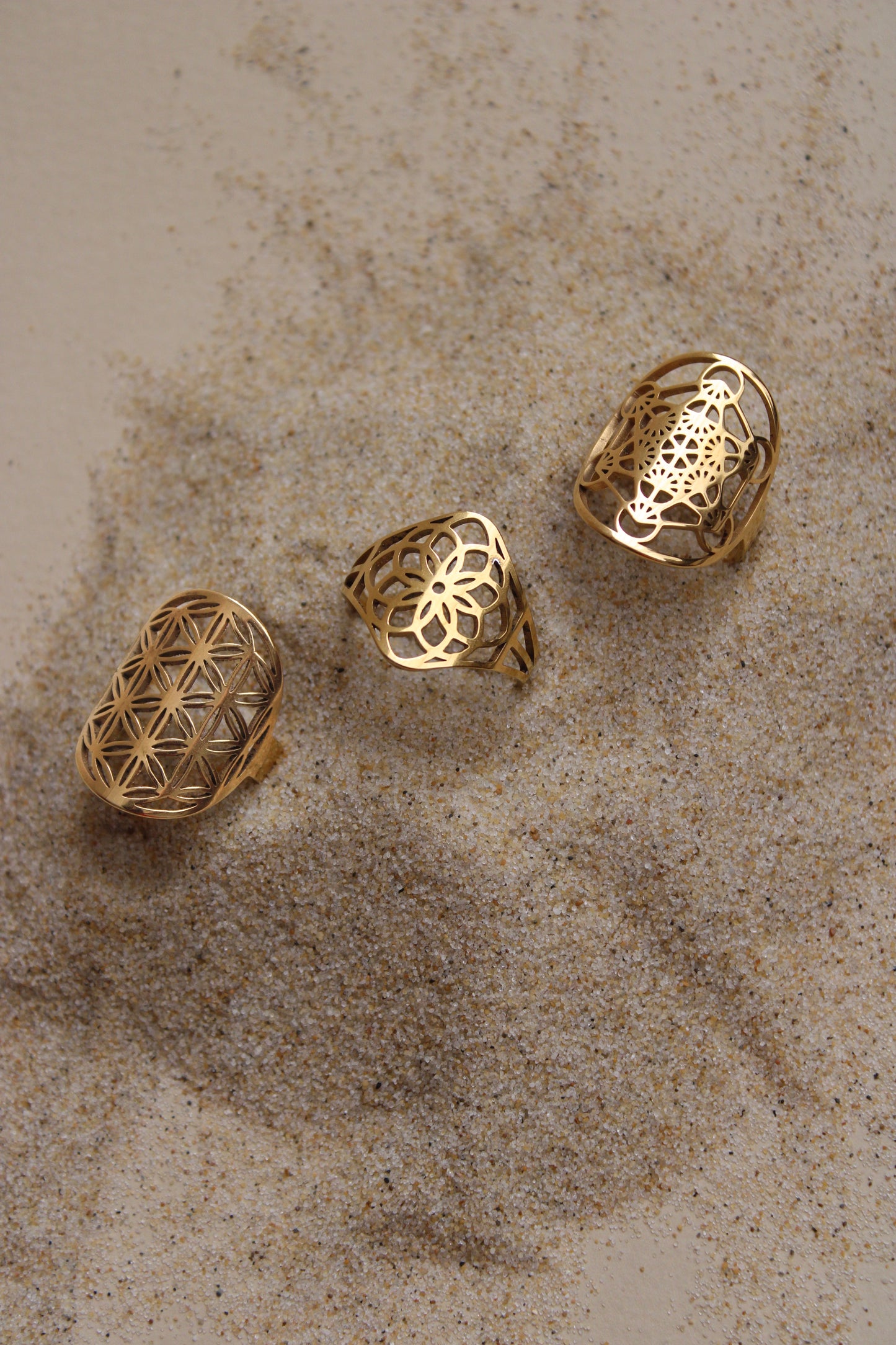 Bague géométrie sacrée