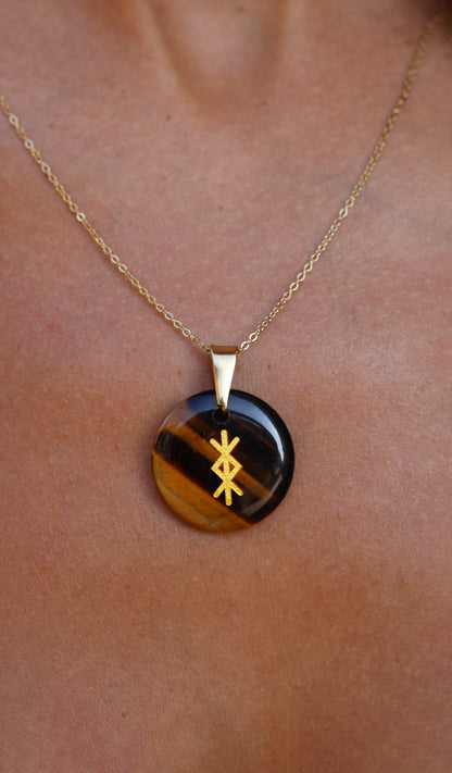 Collier Talisman Runique - Protection